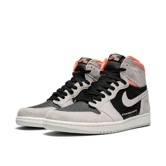 Air Jordan RETRO 1 HIGH OG GREY HYPER CRIMSON